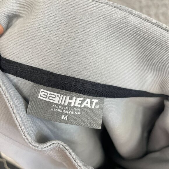 NEW 32 Degrees Heat Men's M Full Zip Windbreaker Jacket Gray Polyester Softshell - Picture 7 of 9